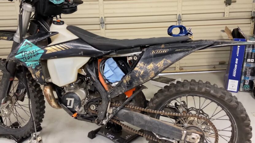 Lower A Subframe On A Dirt Bike
