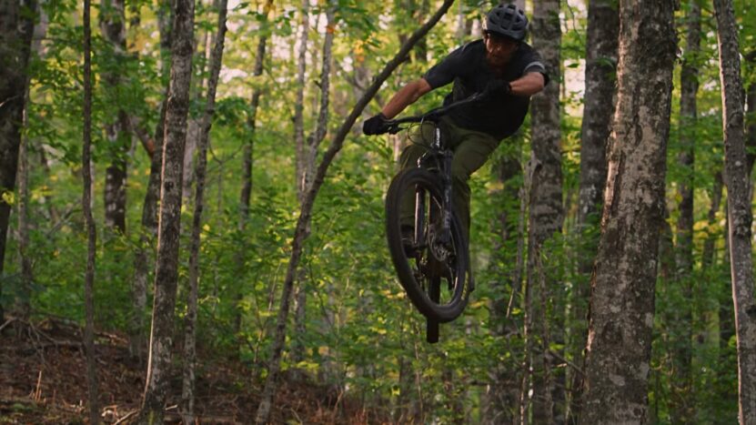 Giant Bicycles Quality of Drive. Man Performing Tricks on a Giant Bike